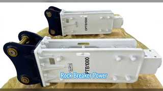 Rompedor de rocas para excavadora con potencia de 140 bar